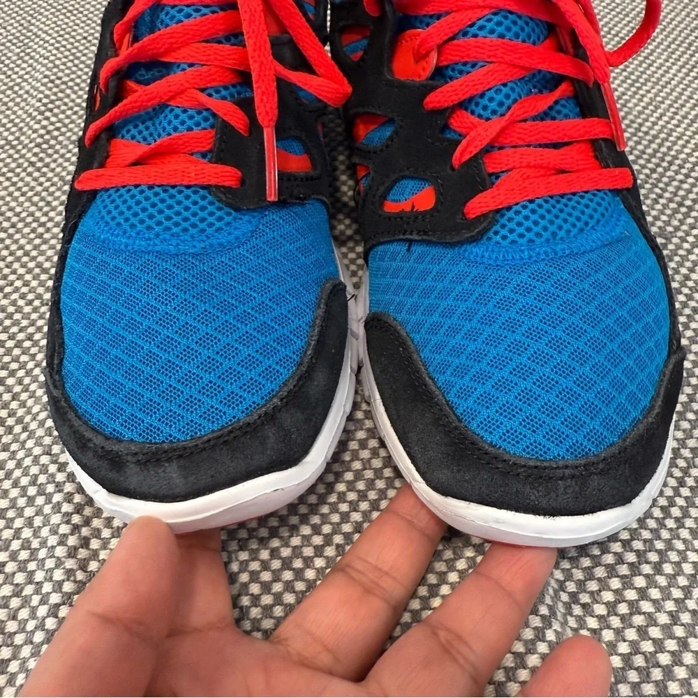 Unisex Nike Youth Free Run 2 Running Shoes Blue Orange Dx1788-001 Size 7Y